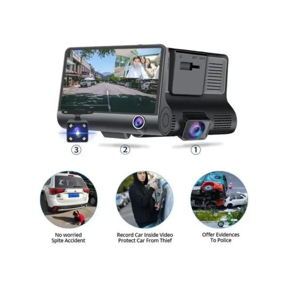 DVR 3 CAMARAS DE SEGURIDAD PARA EL CARRO