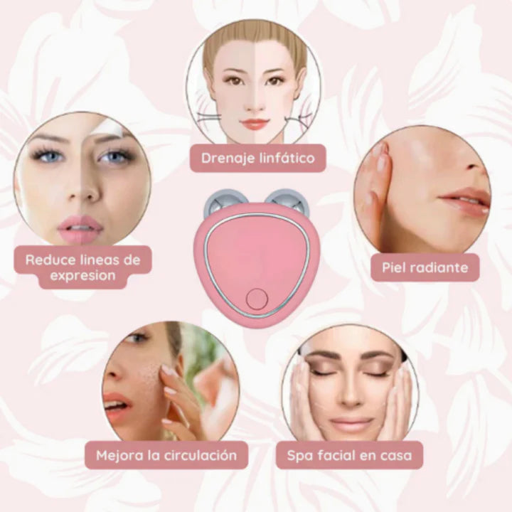 Masajeador Facial Hv Microcorriente + regalo gel 250 ML