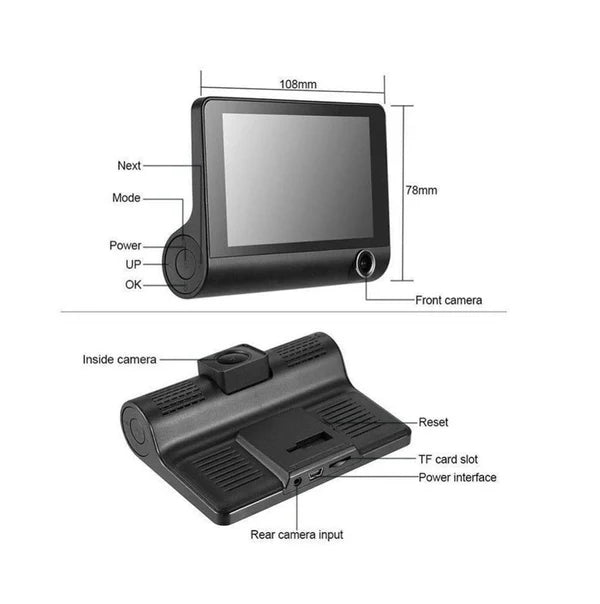 DVR 3 CAMARAS DE SEGURIDAD PARA EL CARRO