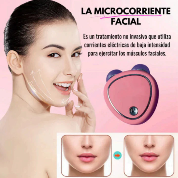 Masajeador Facial Hv Microcorriente + regalo gel 250 ML