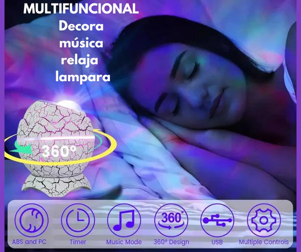 Dinoegg Huevo Proyector Galaxia Bafle