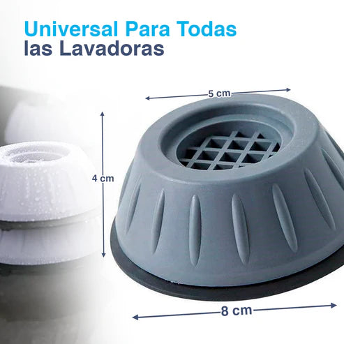 BASE SOPORTE PARA LAVADORA PACK 4 UNIDADES