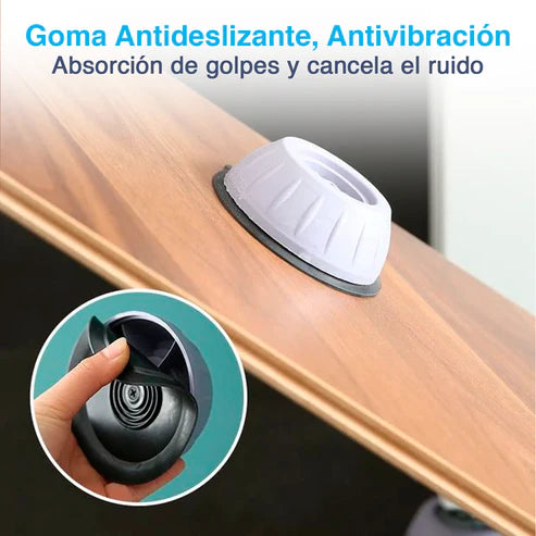 BASE SOPORTE PARA LAVADORA PACK 4 UNIDADES