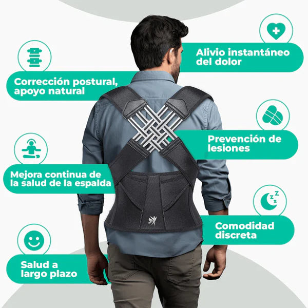 CORRECTOR DE POSTURA BLACK HEALTH UNISEX