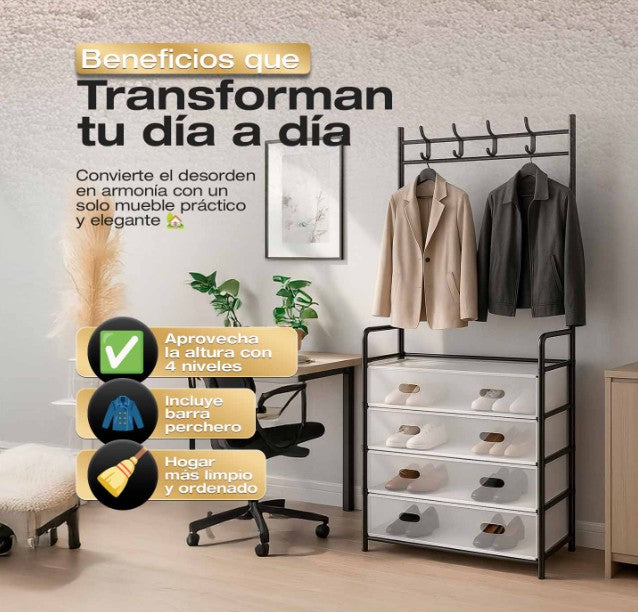 MultiRack mueble organizador 3 en 1