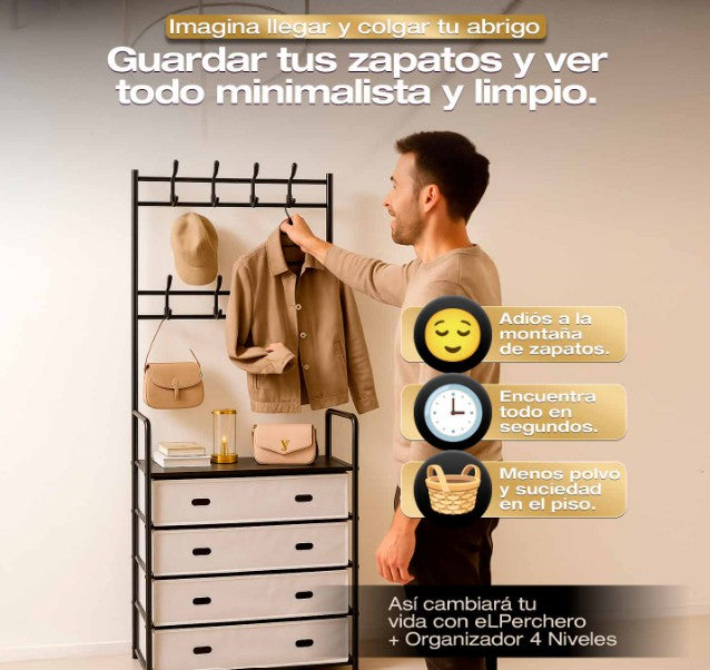 MultiRack mueble organizador 3 en 1