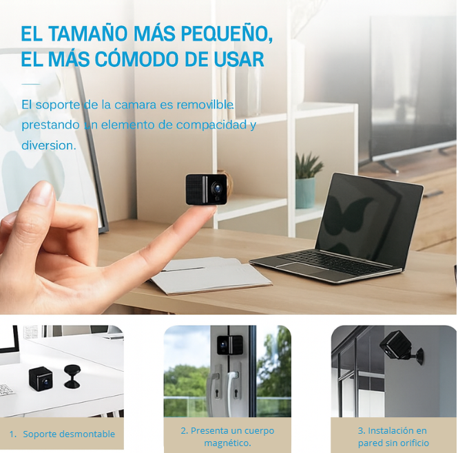 Promo 2 x1 SpyCam 4K Pro: Cámara Espía de Seguridad Wi-Fi 4K con Visión Nocturna