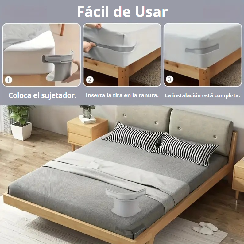 SujetaSleep: Sujetador de Sábanas Ajustable y Fácil de Usar