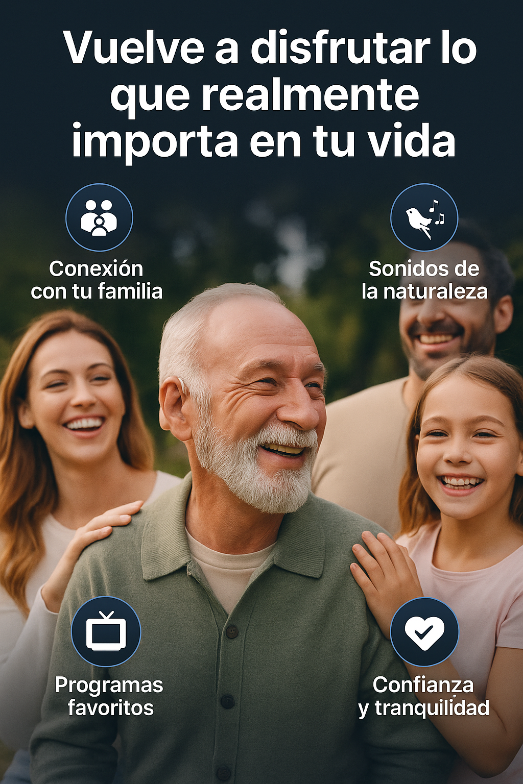 ClearTone amplificador auditivo recargable