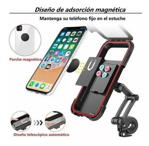 Soporte Celular Moto Bicicleta Estuche Universal Impermeable