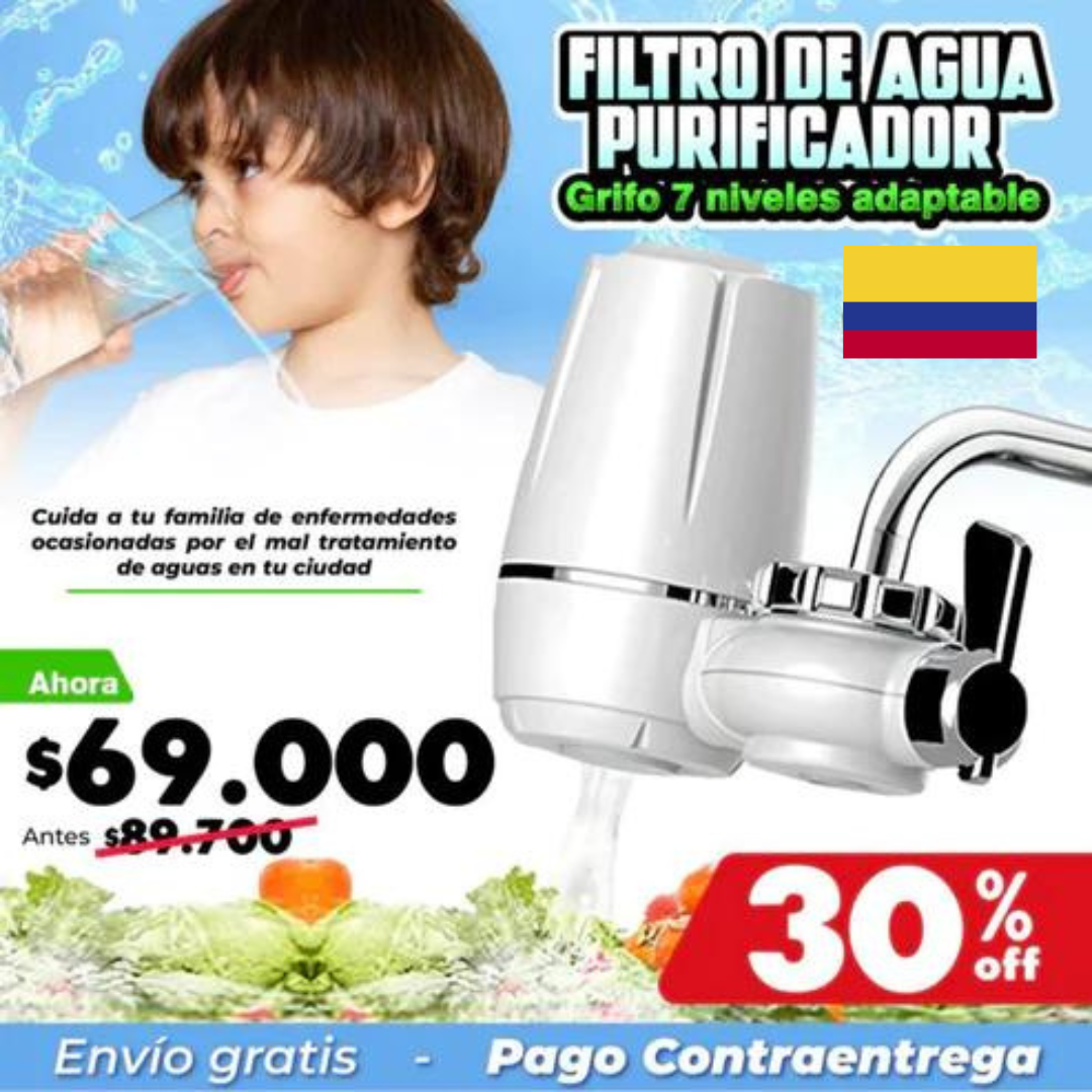 PURIFICADOR DE AGUA DE 7 NIVELES FILTRO GRIFO