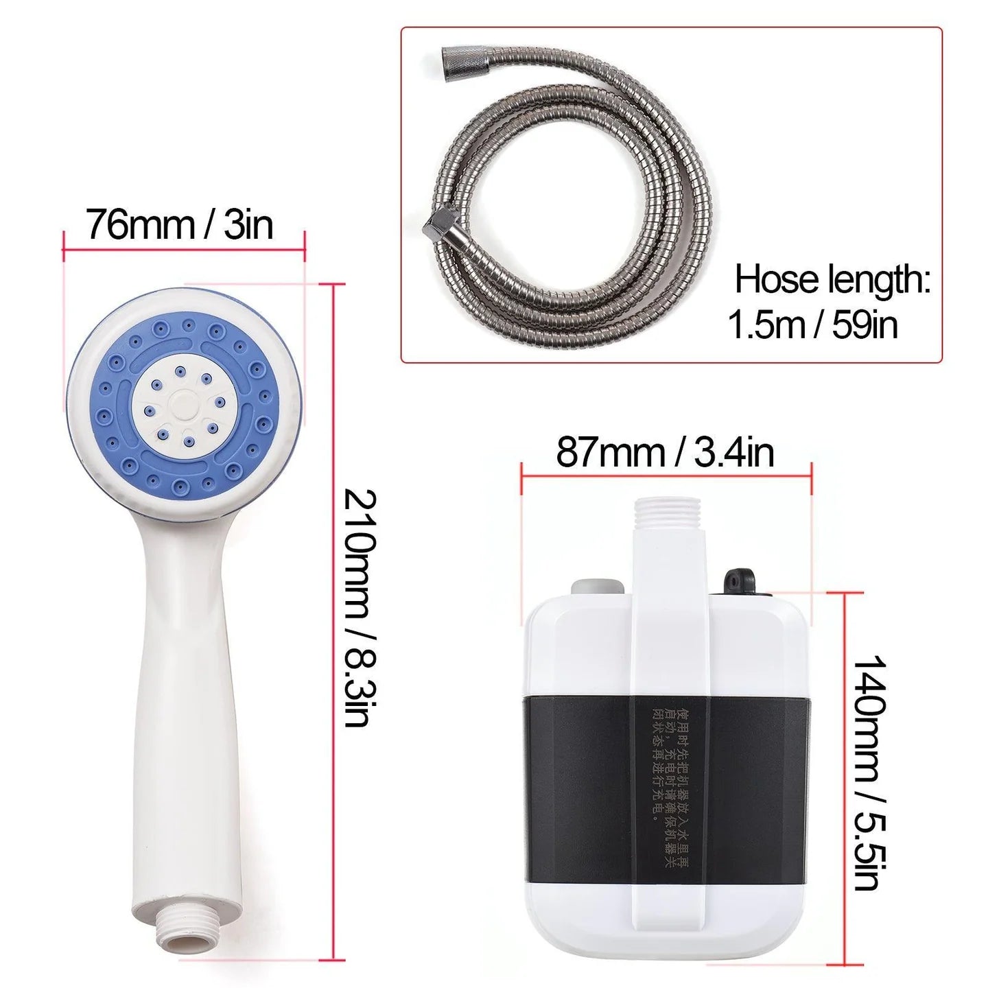 Ducha Regadera Portatil Recargable