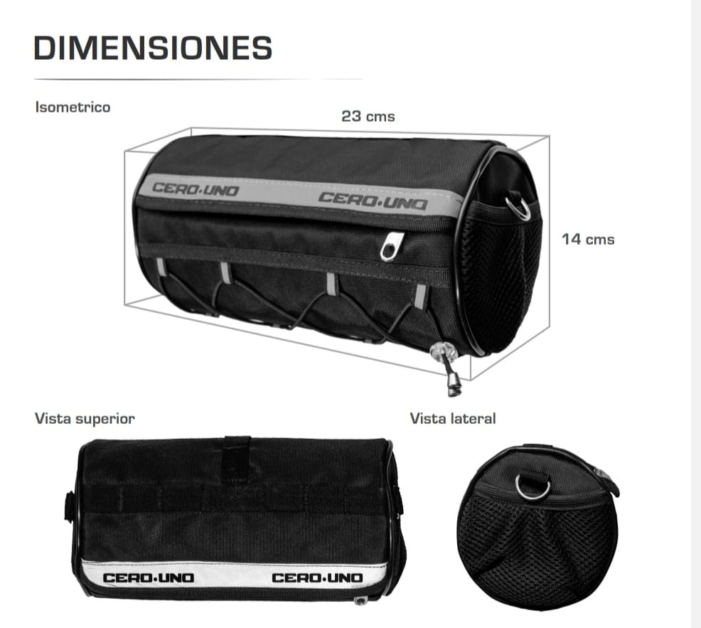 COMBO MALETA FRONTAL CON BAUL DE SILLIN