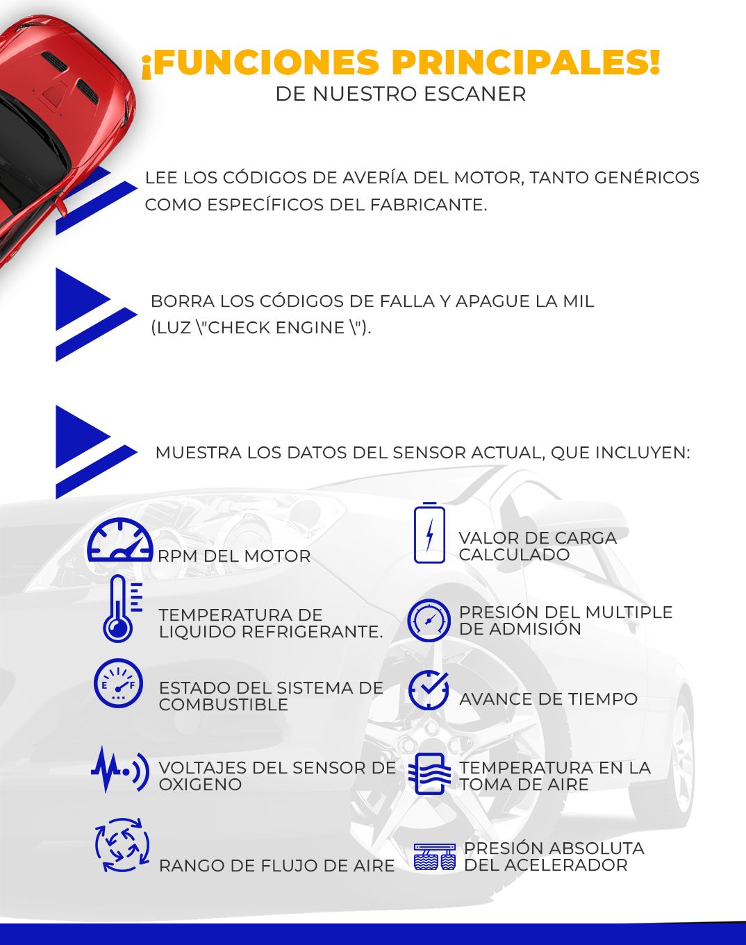 SCANNER PARA VEHICULO UNIVERSAL