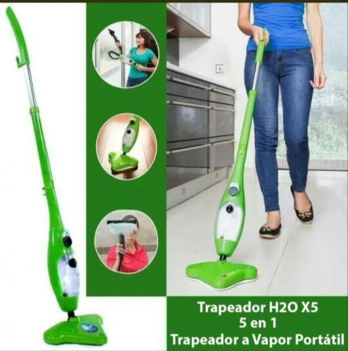 Limpiador A Vapor Mop 5 En 1