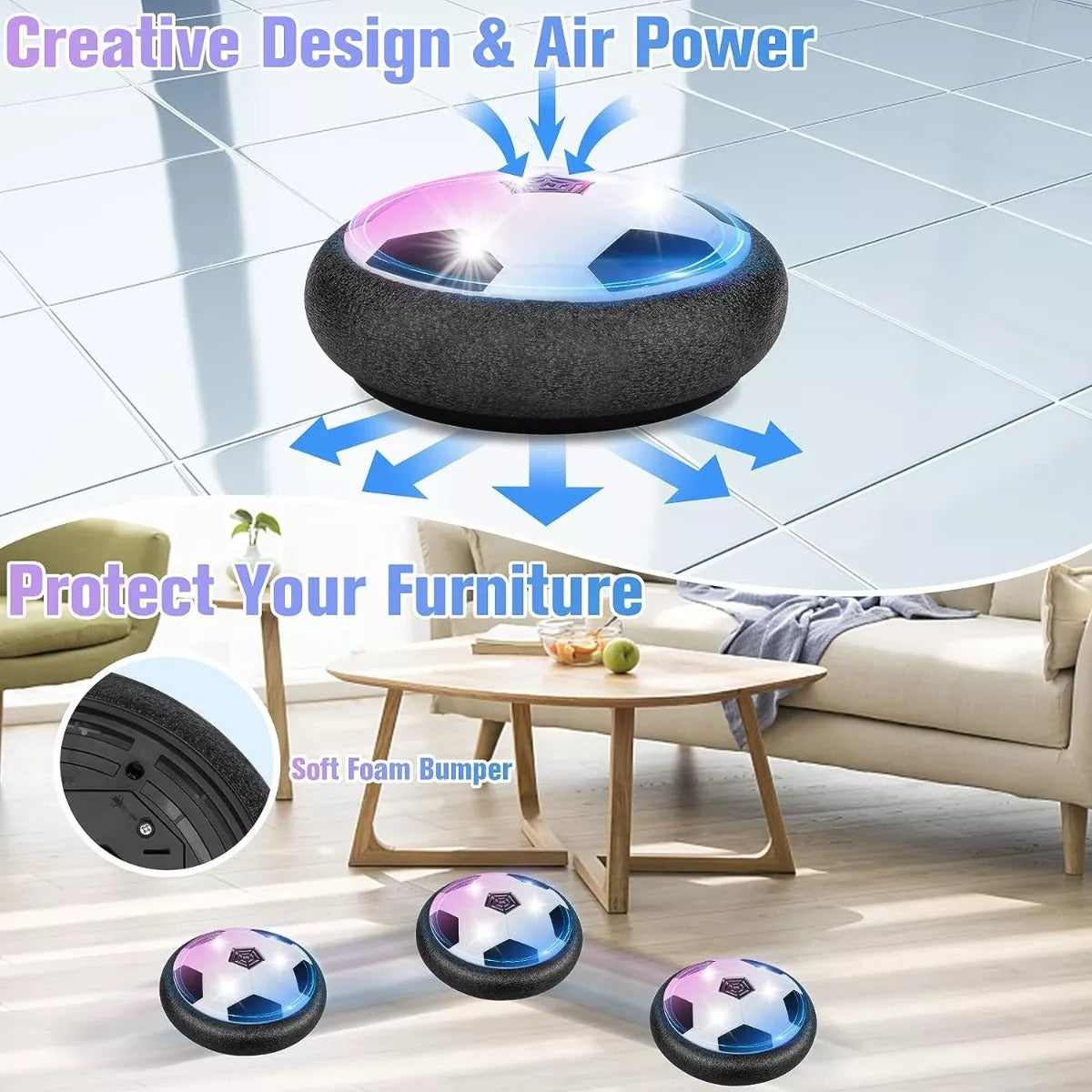 BALON DE FUTBOL FLOTANTE