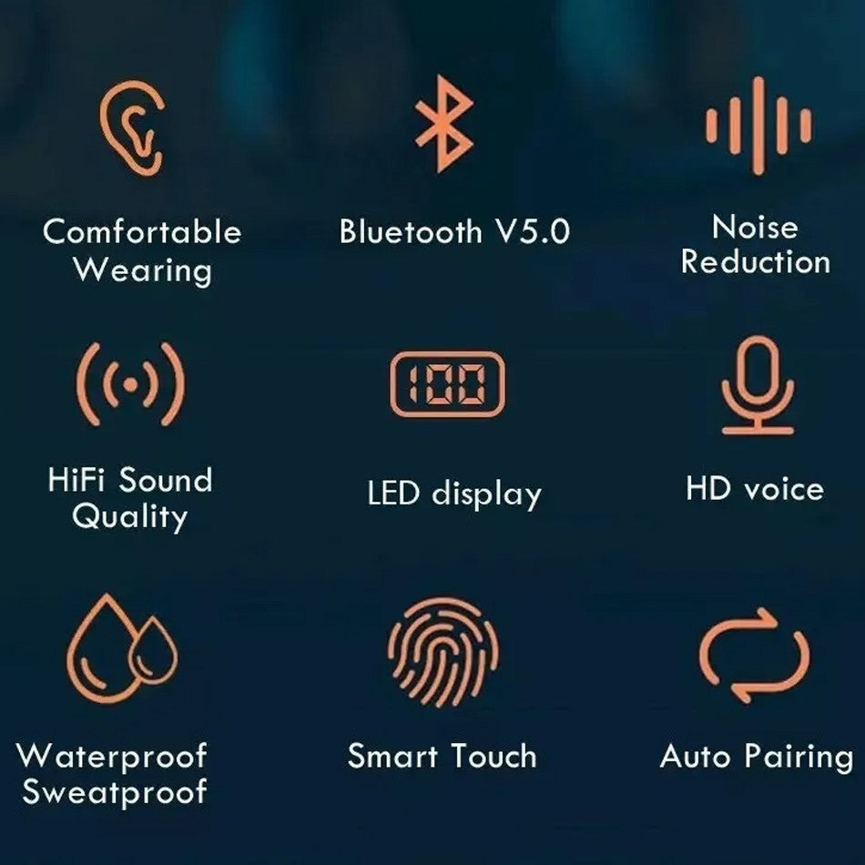 Audifonos tactiles Bluetooth F9