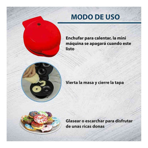 Máquina Mini Donas x3 Antiadherente