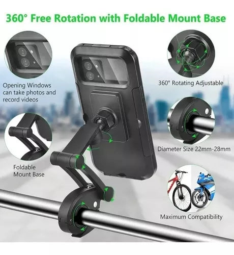 Soporte Celular Moto Bicicleta Estuche Universal Impermeable