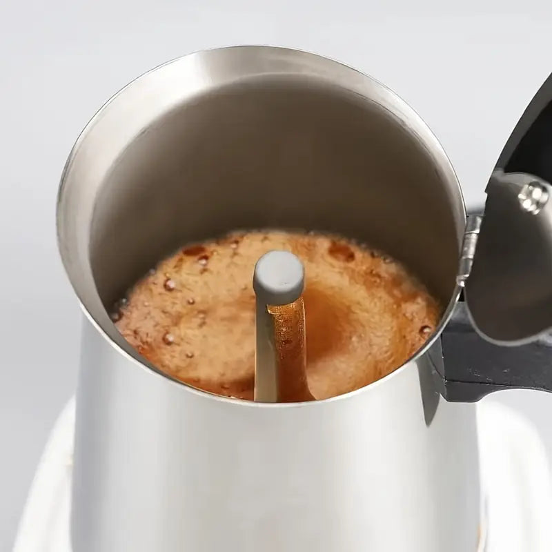 ExpressoElite: Cafetera Italiana de Acero Inoxidable para un Espresso Perfecto