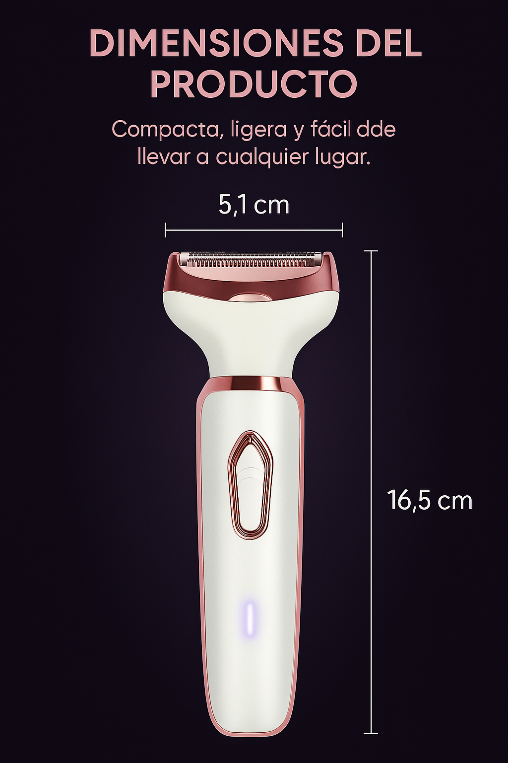 LumiTrim: Depilador 4 en 1 Facial y Corporal