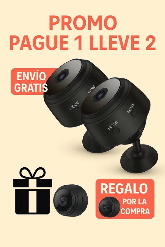 Guardian 360 Cámara espía de seguridad Wi-Fi 1080p