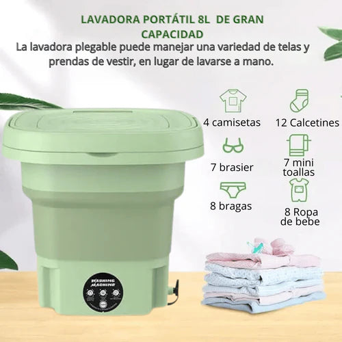 Lavadora 8 Litros Plegable Portátil