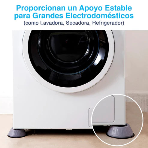 BASE SOPORTE PARA LAVADORA PACK 4 UNIDADES