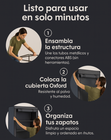 ORGAZAP: Zapatero Premium de Máxima Capacidad