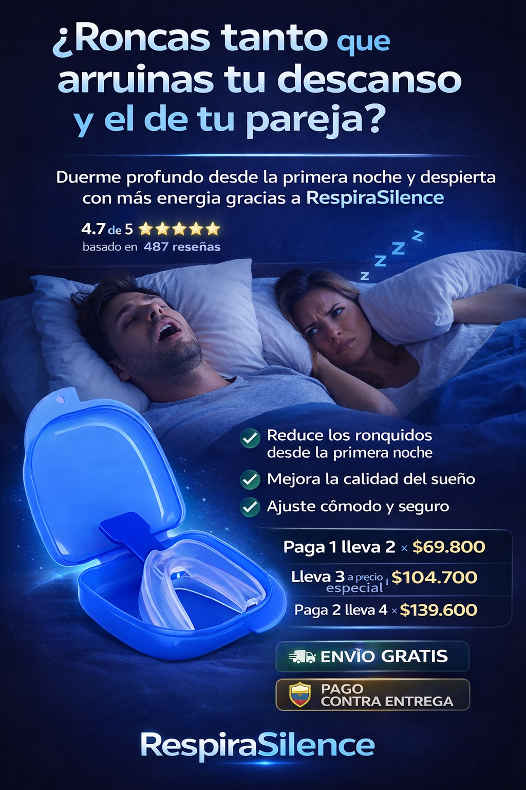 RespiraSilence: Dispositivo Bucal para Roncar Menos y Dejar Descansar a tu Pareja