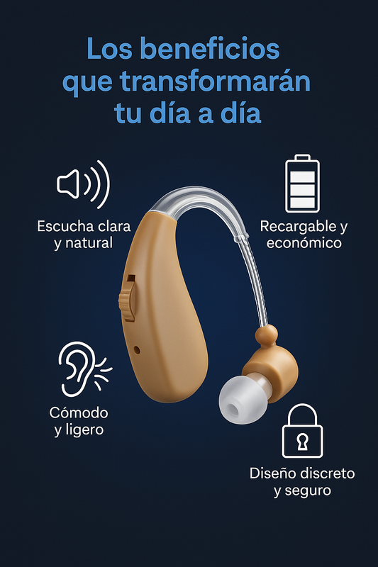 ClearTone amplificador auditivo recargable