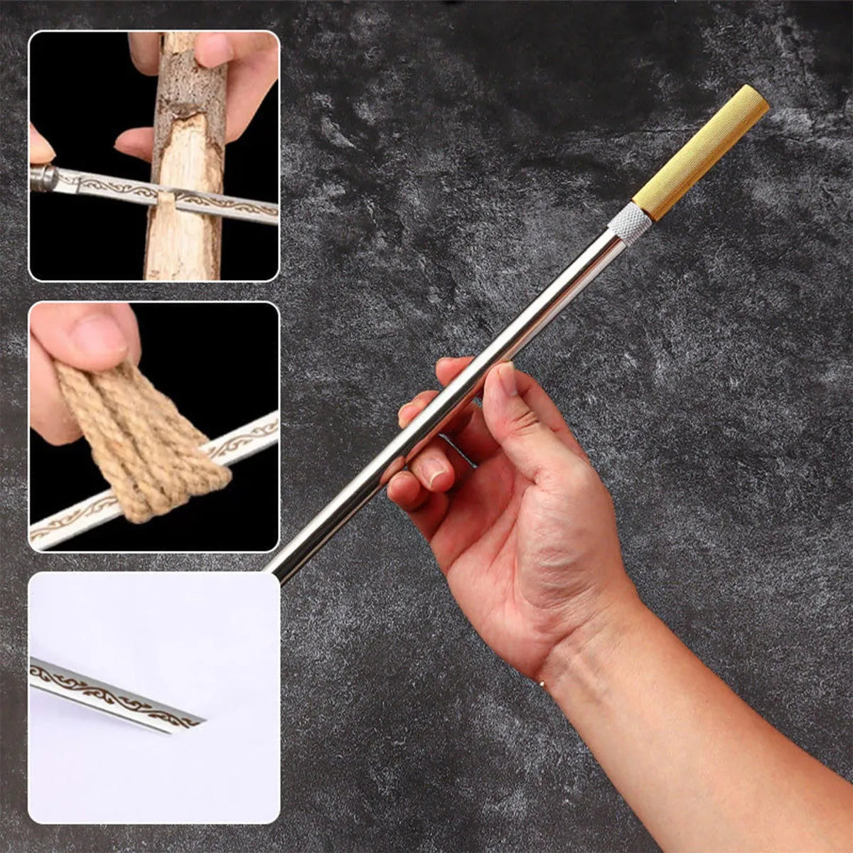 DualEdge: Cuchillo Multiusos de Doble Hoja Portátil y Ergonómico