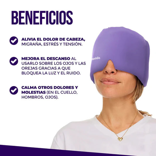 GORRO PARA MIGRAÑA TERAPIA FRIO O CALIENTE