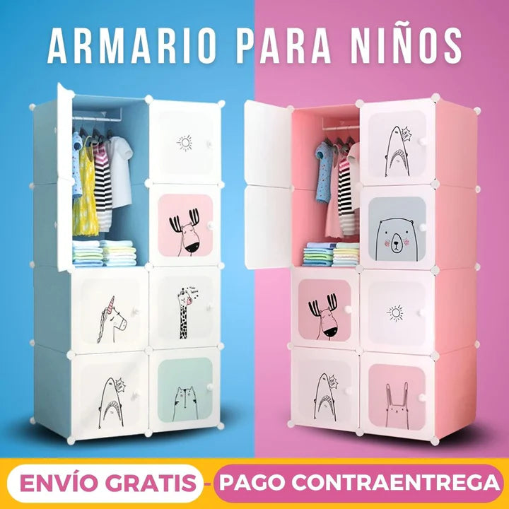 Armario Infantil Organizador De Ropa Y Juguetes