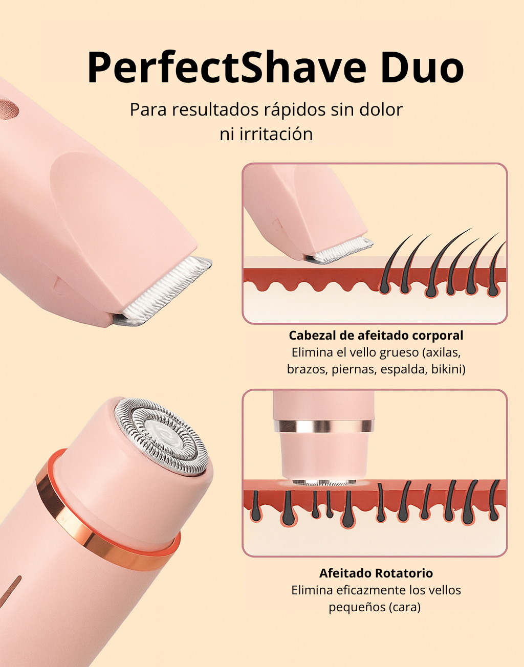 Depiladora PerfectShave Duo