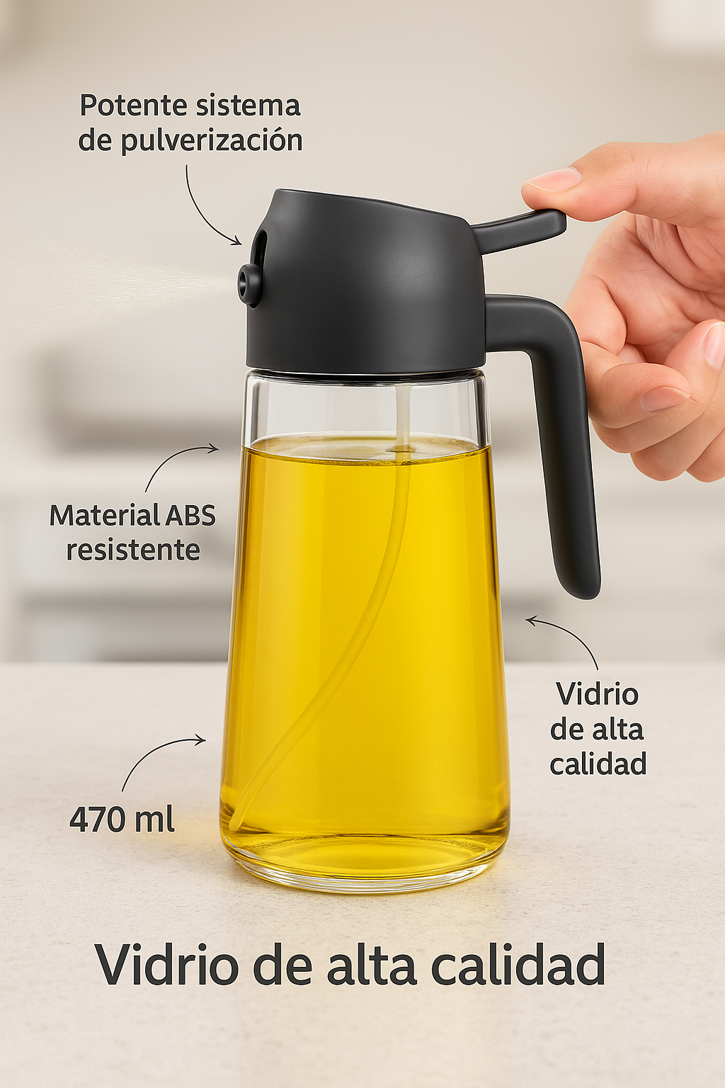 SprayChef: Dispensador de Aceite Spray de Precisión para Cocina