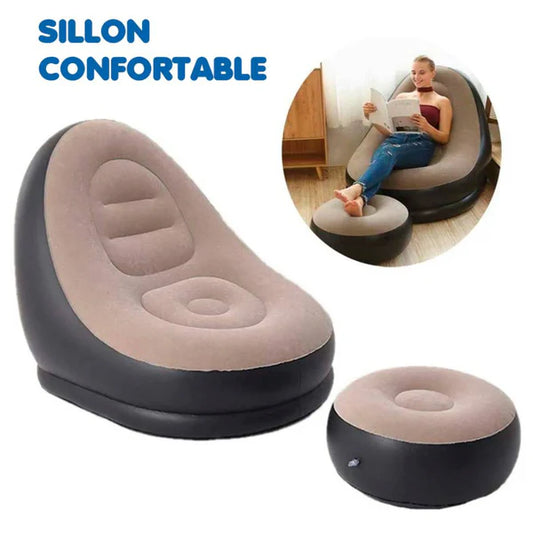 Sillon inflable Reclinable + Puff