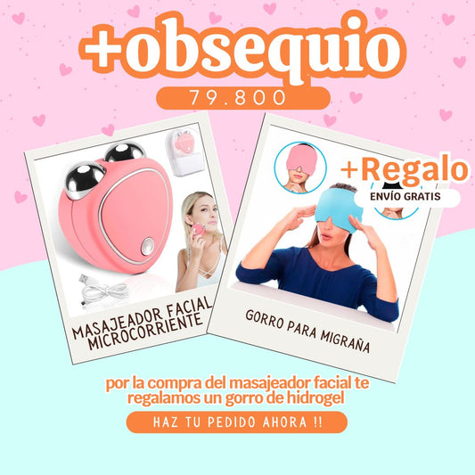 Masajeador Facial Hv Microcorriente + REGALO (GORRO PARA MIGRAÑAS)