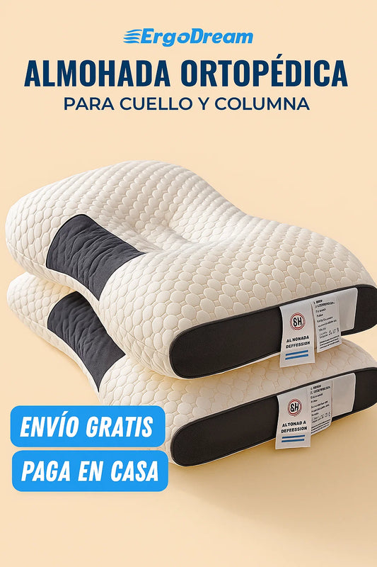 ErgoDream: Almohada Ortopédica 3D para Cuello y Columna