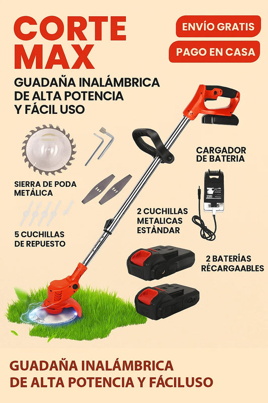CorteMax: Guadaña Inalámbrica de Alta Potencia y Fácil Uso