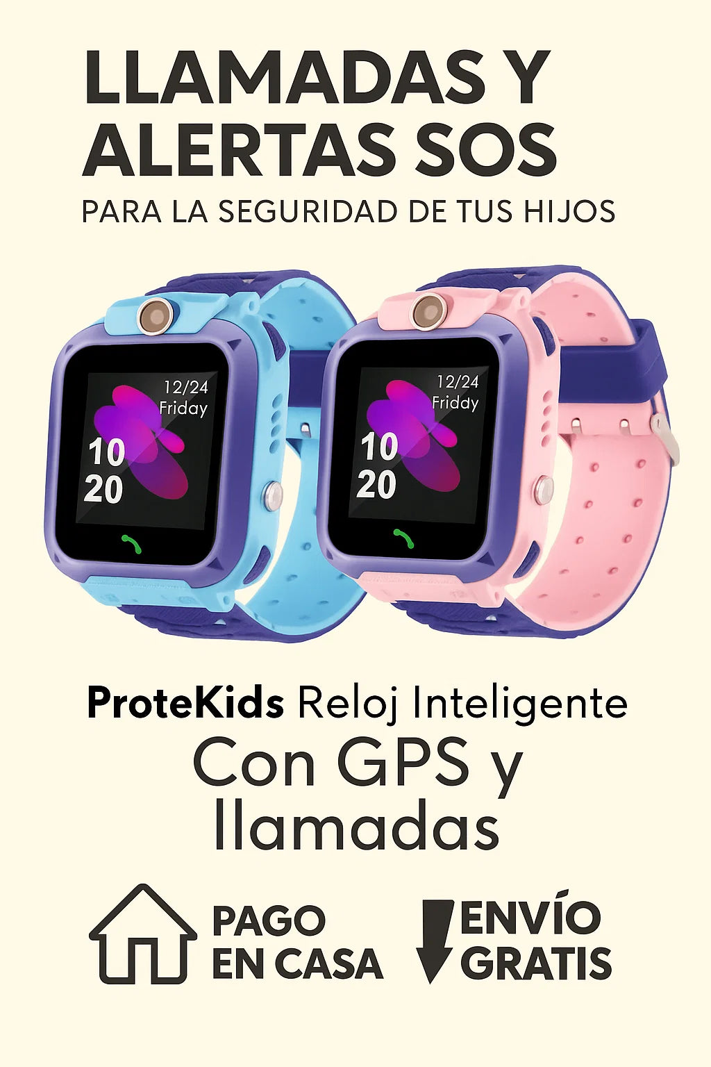 ProteKIDS: Reloj Inteligente con GPS y Llamadas para la Seguridad de tus Hijos