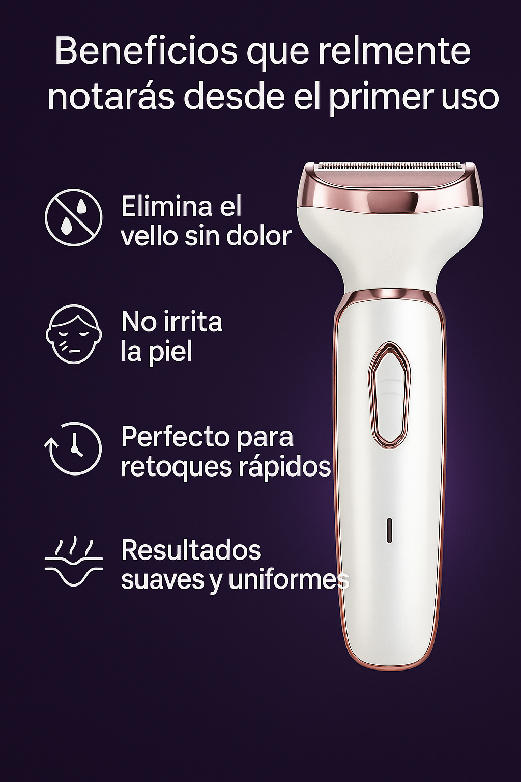 LumiTrim: Depilador 4 en 1 Facial y Corporal