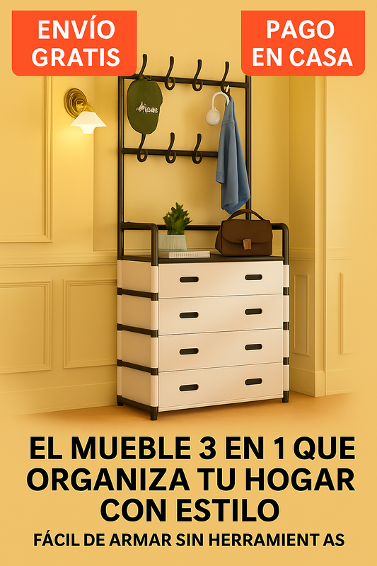 MultiRack mueble organizador 3 en 1