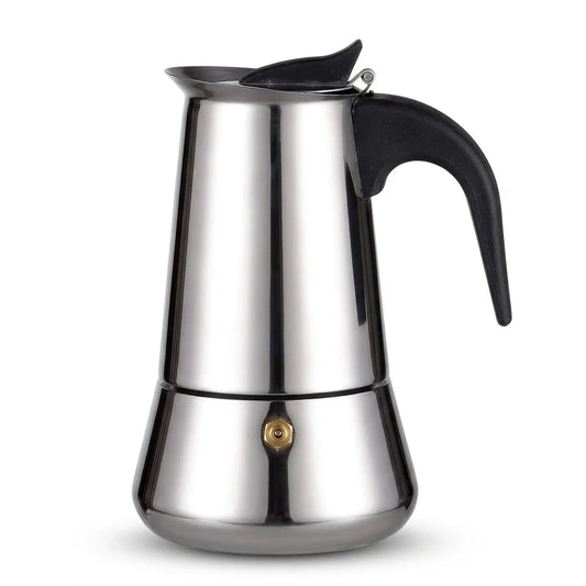 ExpressoElite: Cafetera Italiana de Acero Inoxidable para un Espresso Perfecto