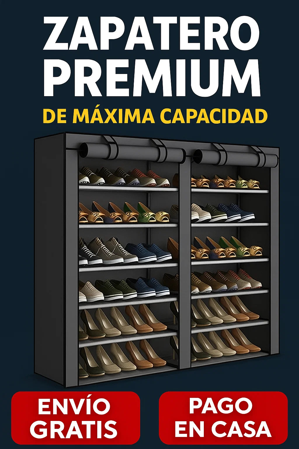 ORGAZAP: Zapatero Premium de Máxima Capacidad