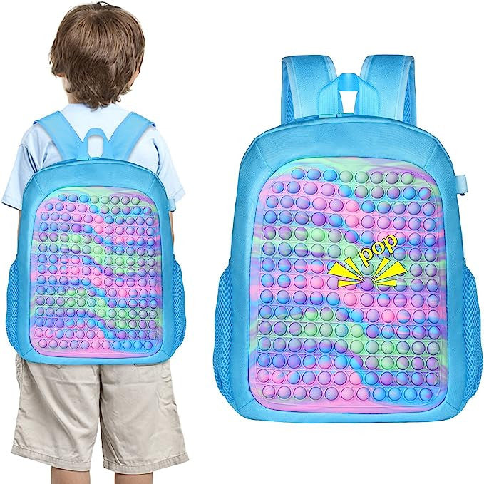 maleta Morral Pop It Push para Niños y Niñas