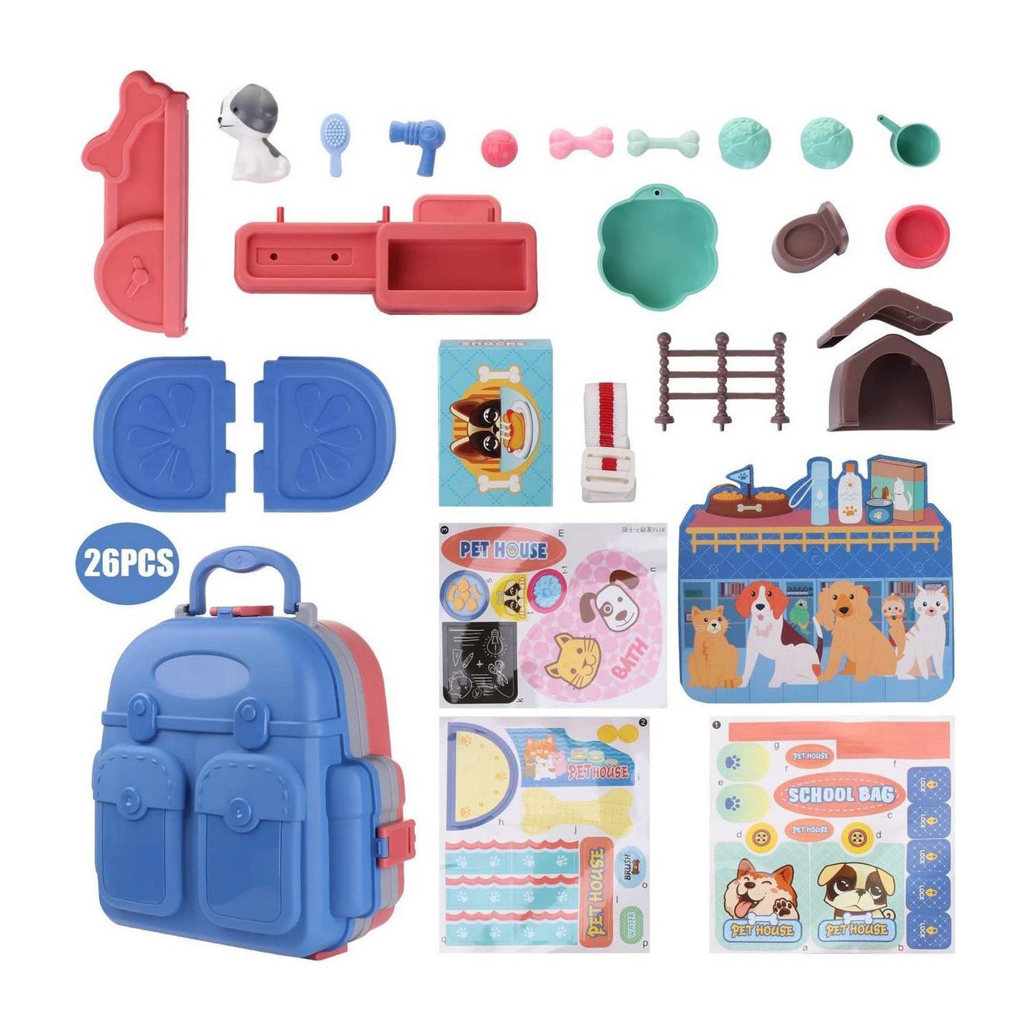 SET JUEGO CASA MASCOTAS C3184