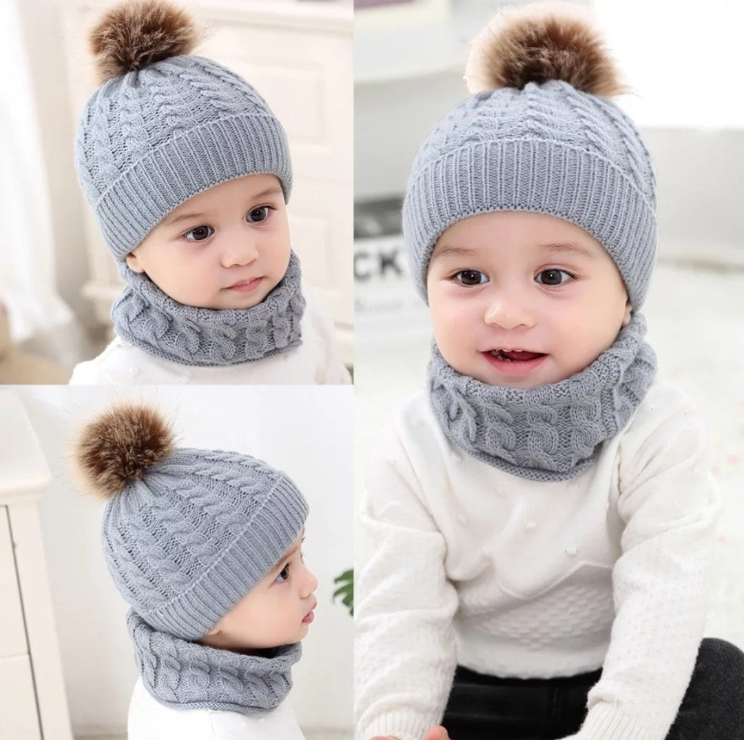 Set de Gorro y Bufanda para Bebé