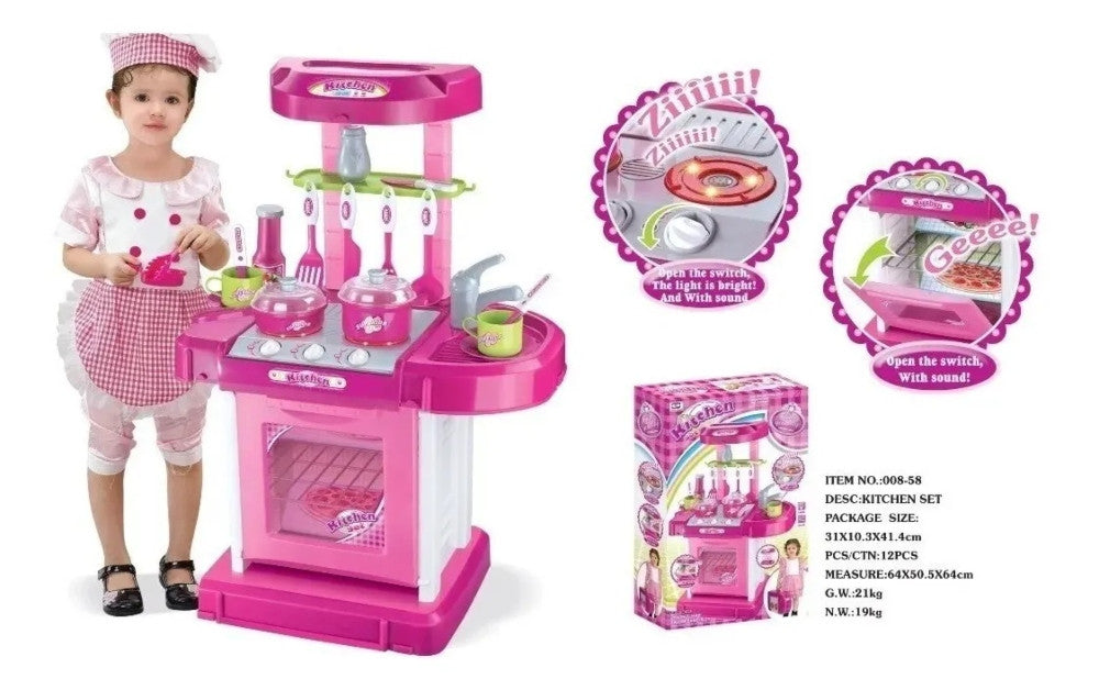 Cocina Infantil Maletin Juguete